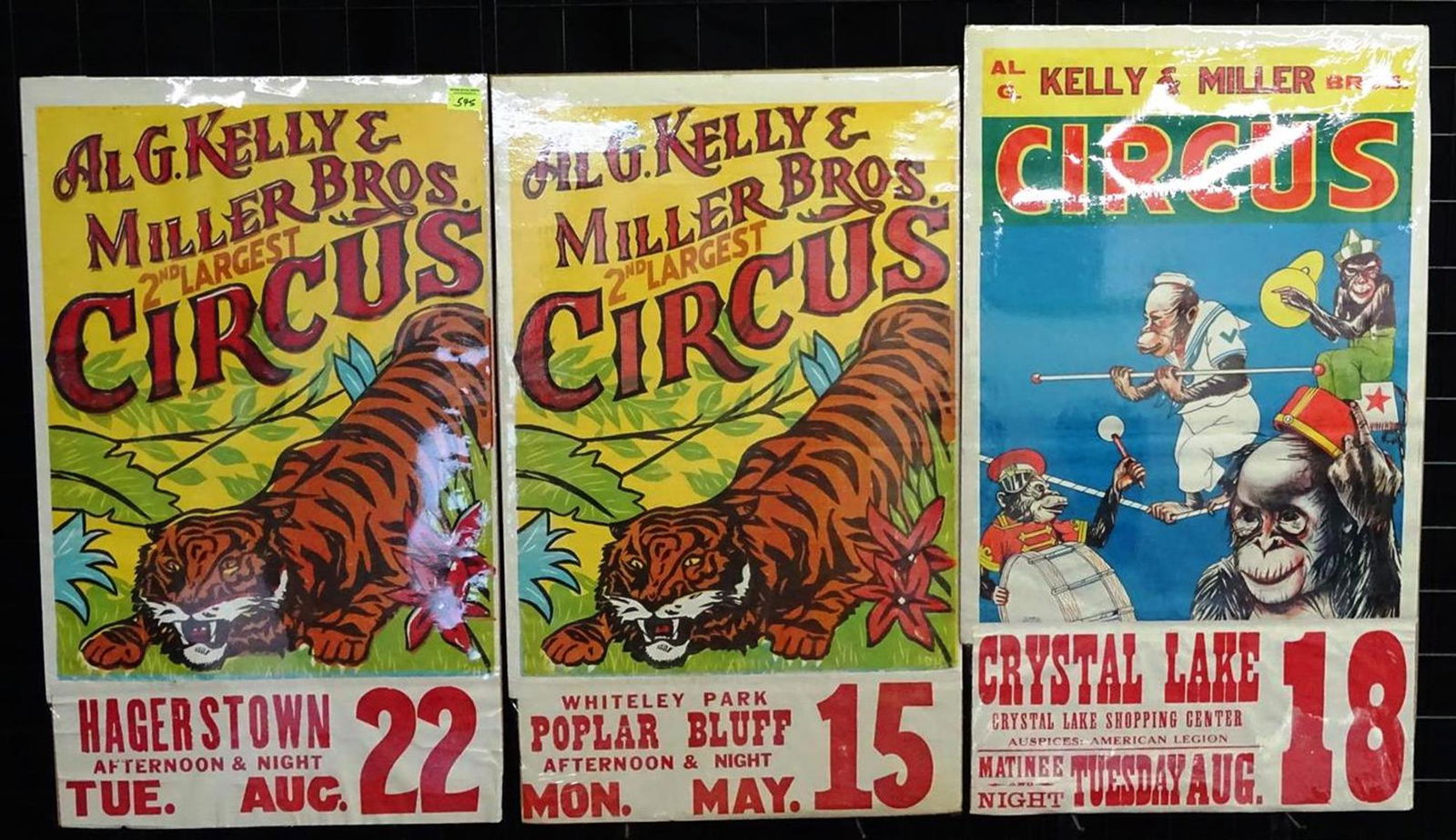 3 AL G. KELLY & MILLER BROS. CIRCUS POSTERS (1 of 1)
