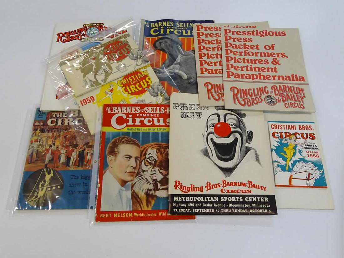 COLLECTION OF CIRCUS PROGRAMS, PRESS KITS (1 of 1)