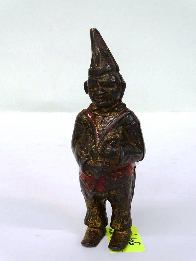 TURN OF THE CENTURY CAST IRON CLOWN STILL BANK (1 of 1)
