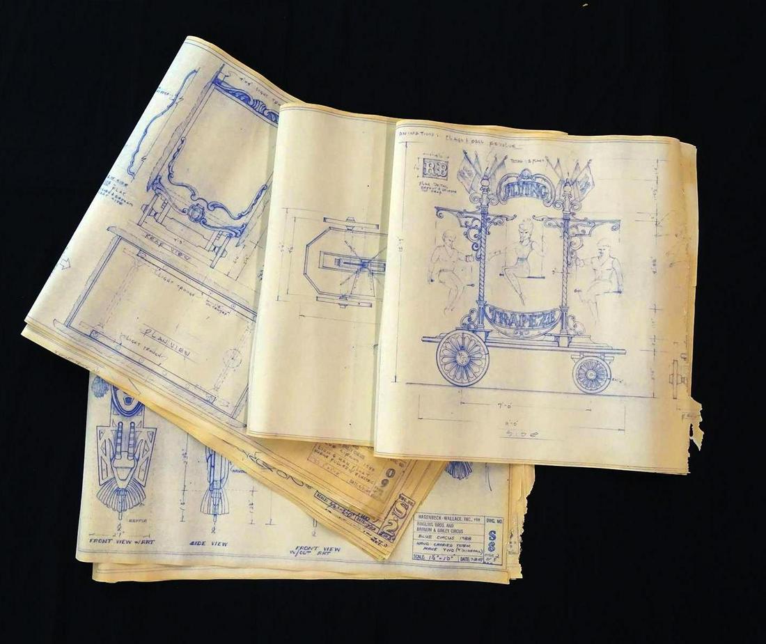 1980'S RBBB CIRCUS BLUEPRINTINGS (1 of 1)