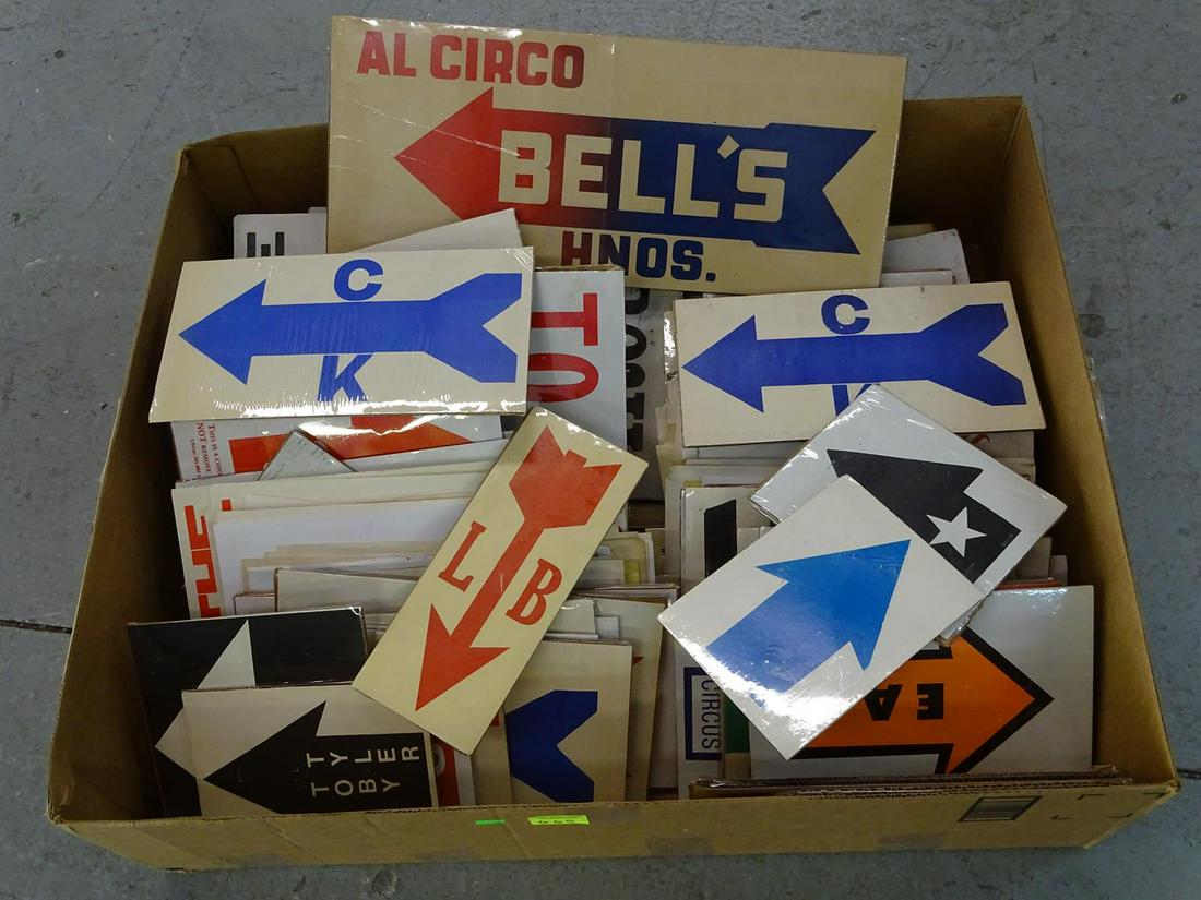 CIRCUS DIRECTIONAL ARROWS AND SIGNS (1 of 1)