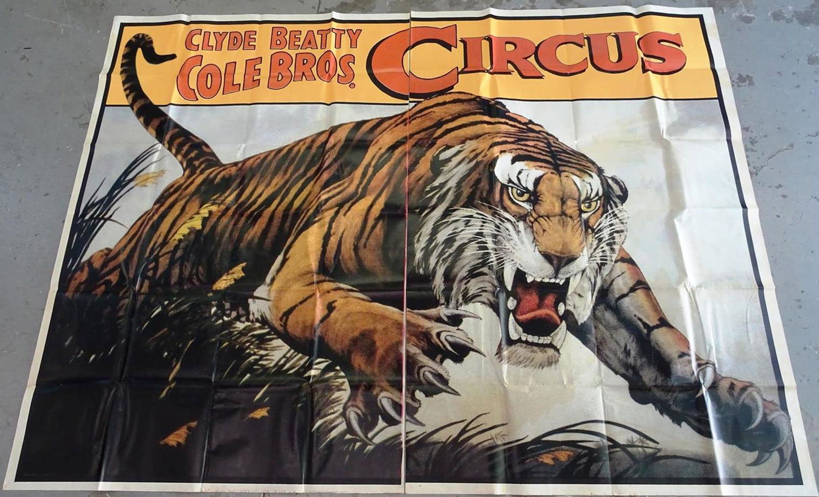 8 SHEET CLYDE-BEATTY - COLE BROS. BILLBOARD LITHO (1 of 1)