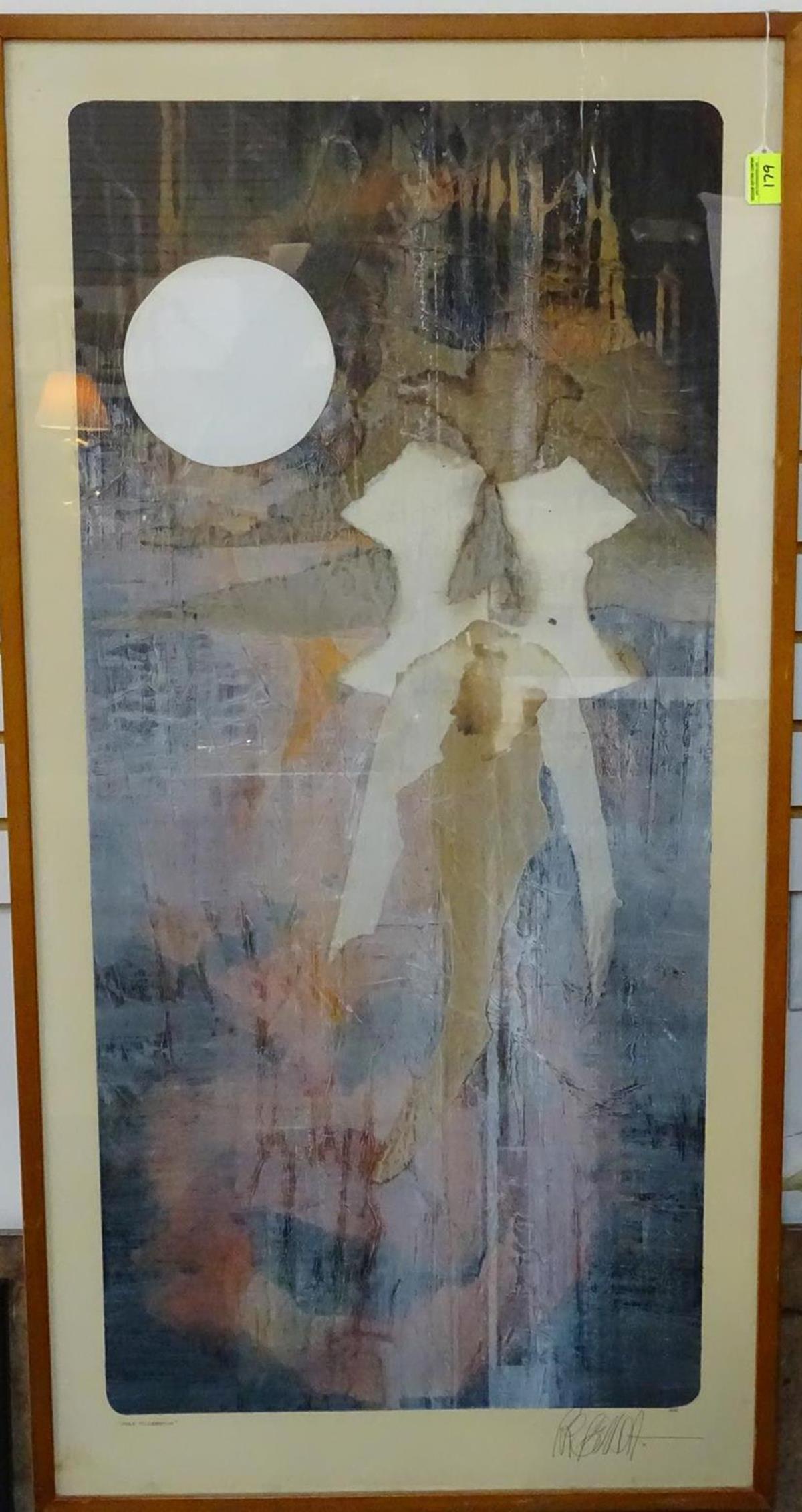 ROBERT RUSSELL BENDA "LUNAR CELEBRATION" LITHO: 25"X49"