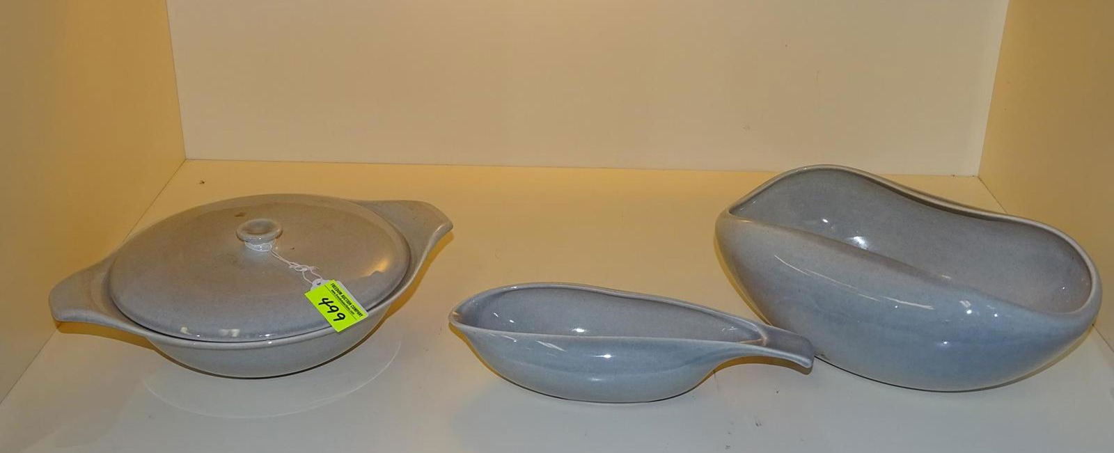 TRIO OF RUSSEL WRIGHT SERVING ITEMS: SEE TITLE