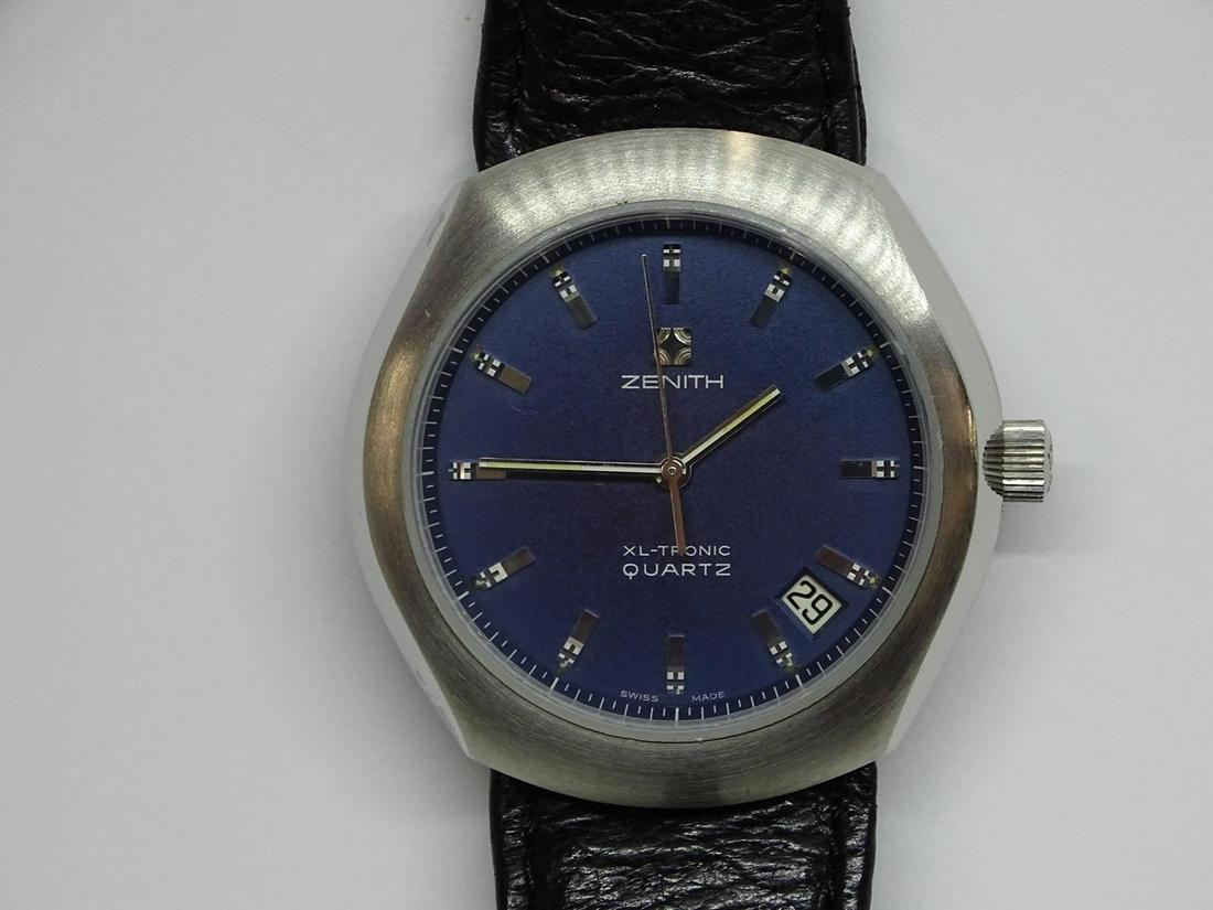 ZENITH XL-TRONIC: QUARTZ. RUNNING. ORIGINAL BAND.