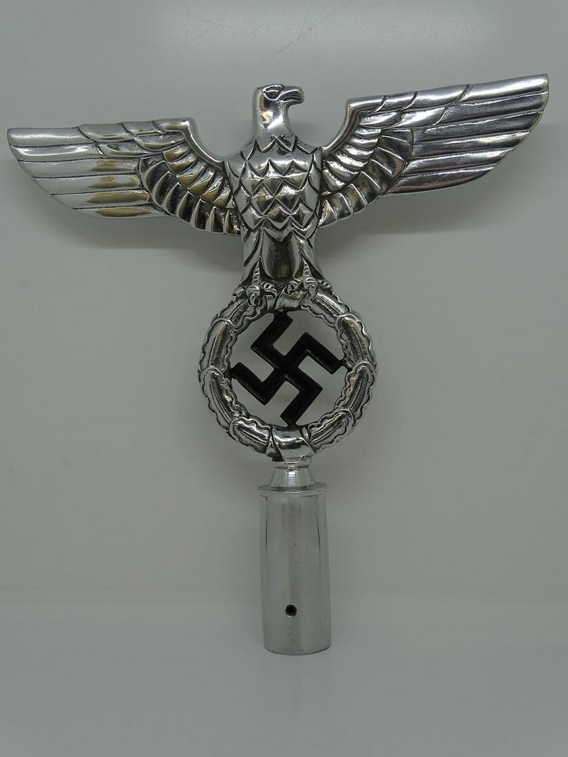 GERMAN NAZI PARTY POLE TOPPER: HAS BEEN POLISHED. HAS NOT BEEN AUTHENTICATED. SOLD AS-IS. ALL SALES FINAL.