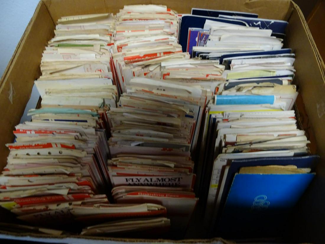 COLLECTION OF VINTAGE TRAVEL TICKETS: AIRLINE