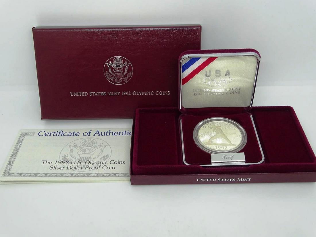 1992 OLYMPICS BASEBALL SILVER DOLLAR: SEE TITLE