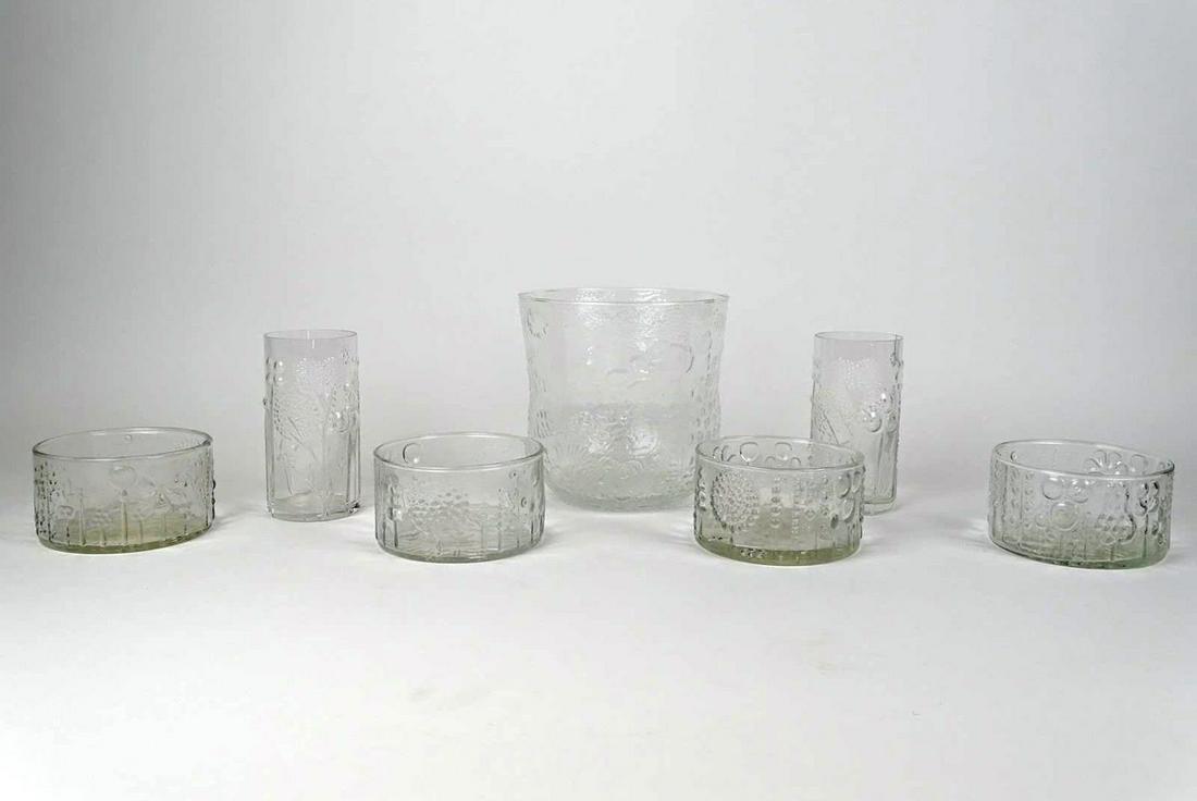 OIVA TOIKKA IITTALA FAUNA FINLAND GLASS GROUPING: SEE TITLE