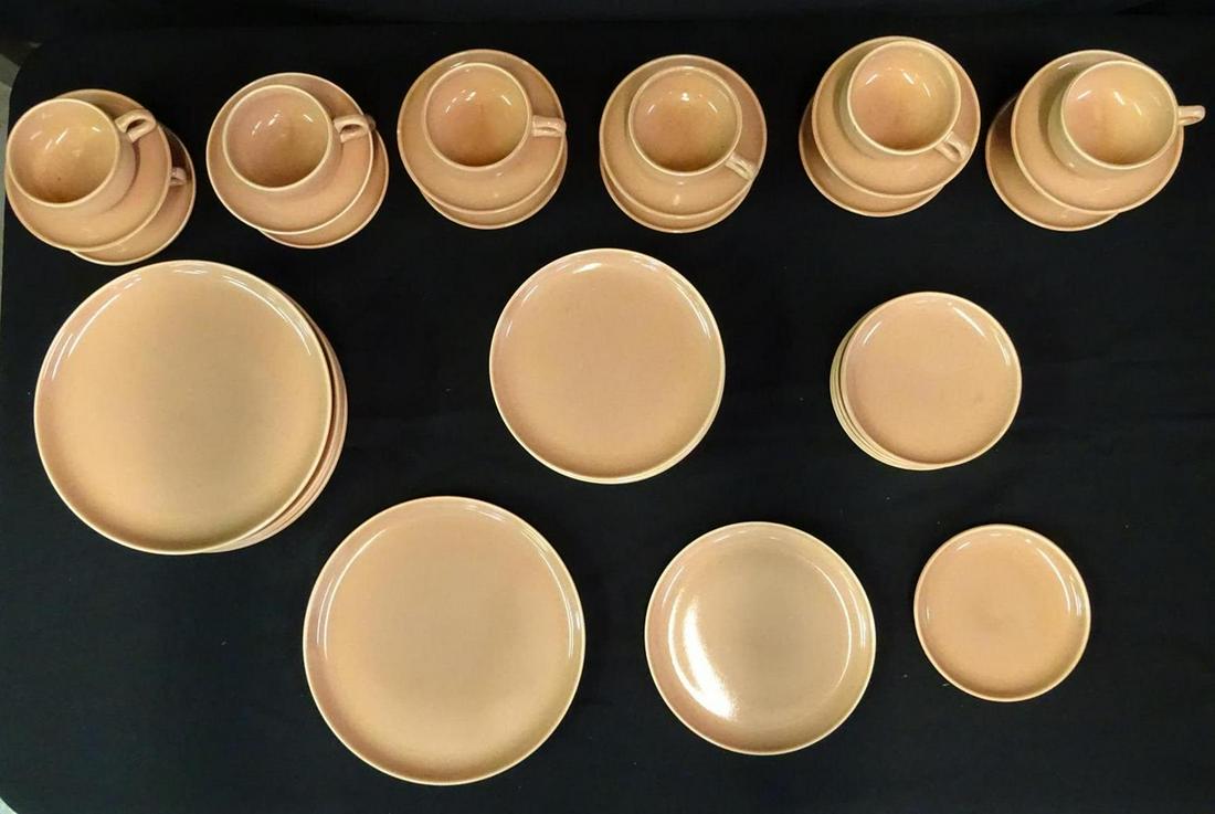 RUSSEL WRIGHT CORAL DINNERWARE: 47 PIECES