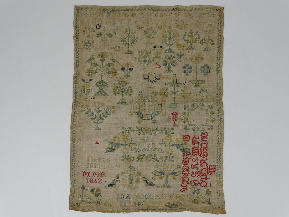 1852 SAMPLER: 10.25"X14"