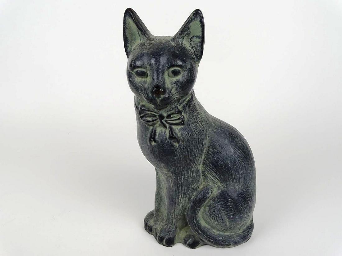 CAST IRON CAT DOOR STOP: 11.5"