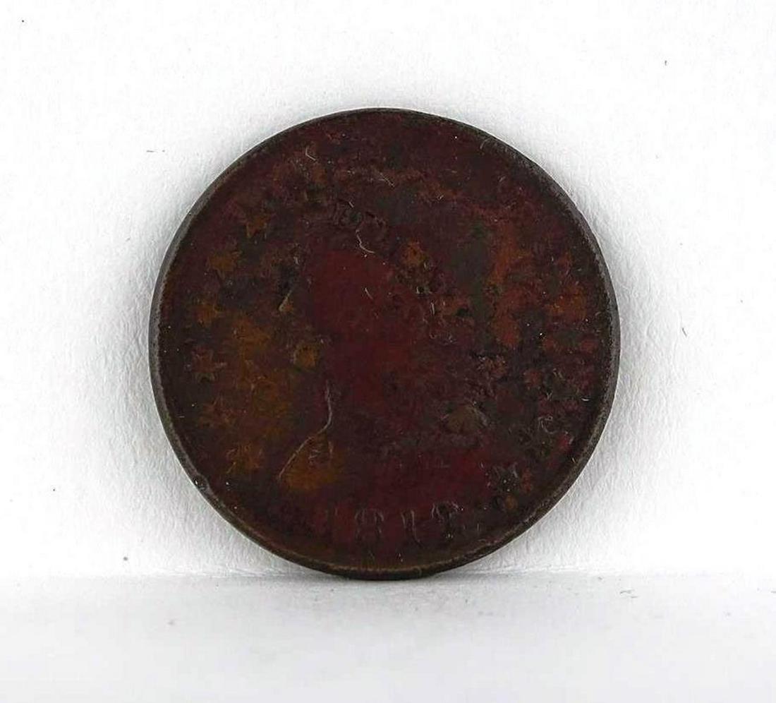 1812 U.S. LARGE COPPER CENT: AG
