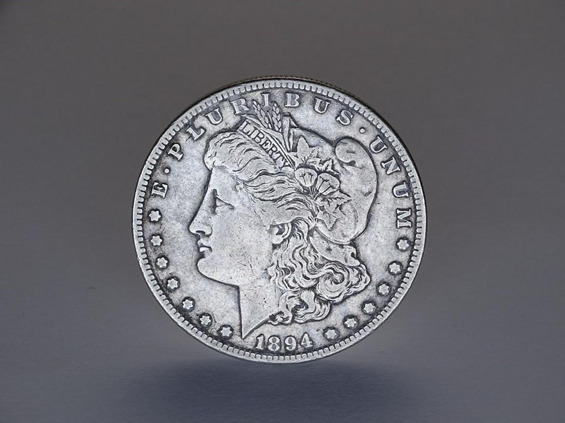 1894-S MORGAN SILVER DOLLAR (1 of 2)