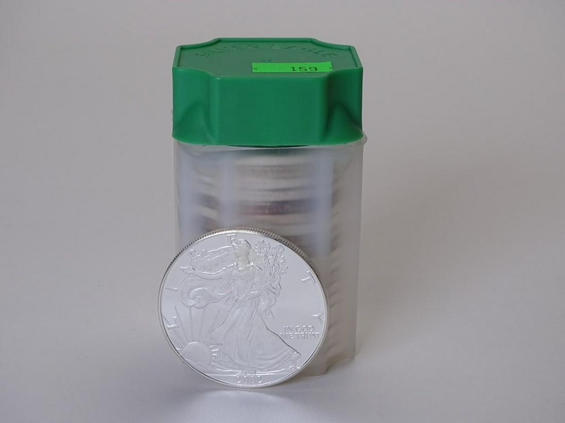 ROLL OF AMERICAN SILVER EAGLES (1 of 1)