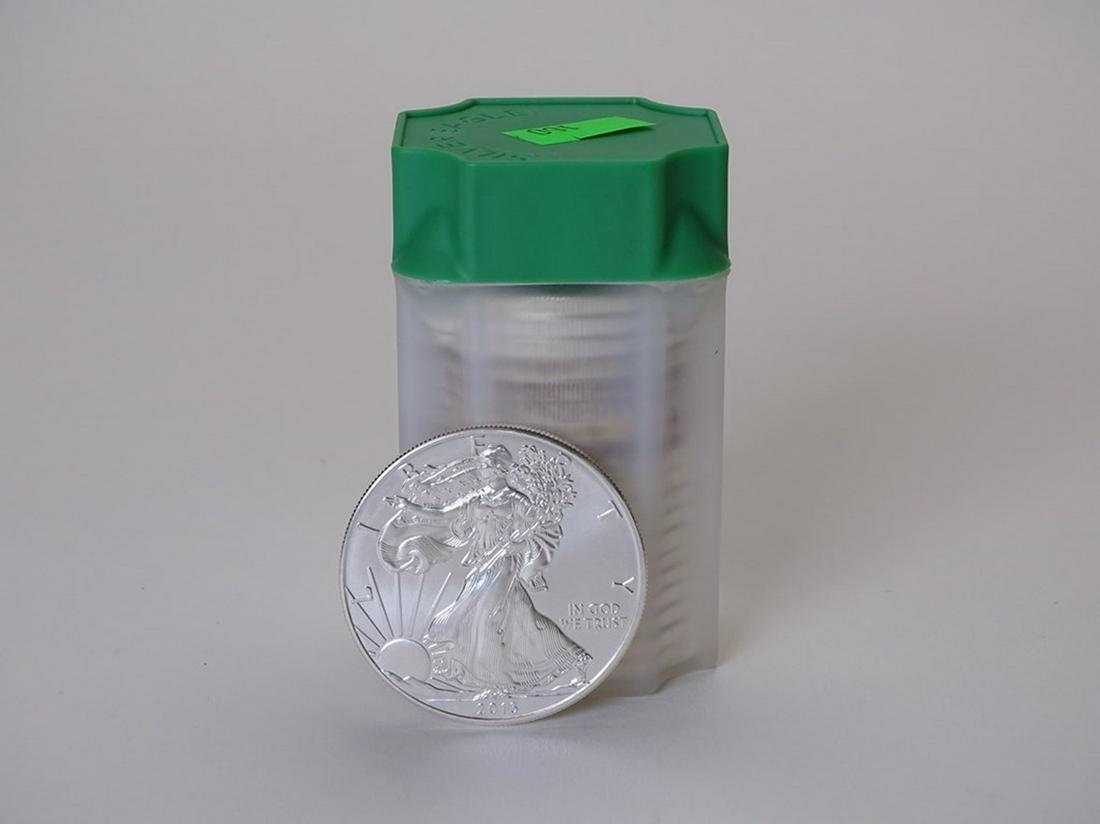 ROLL OF AMERICAN SILVER EAGLES (1 of 1)