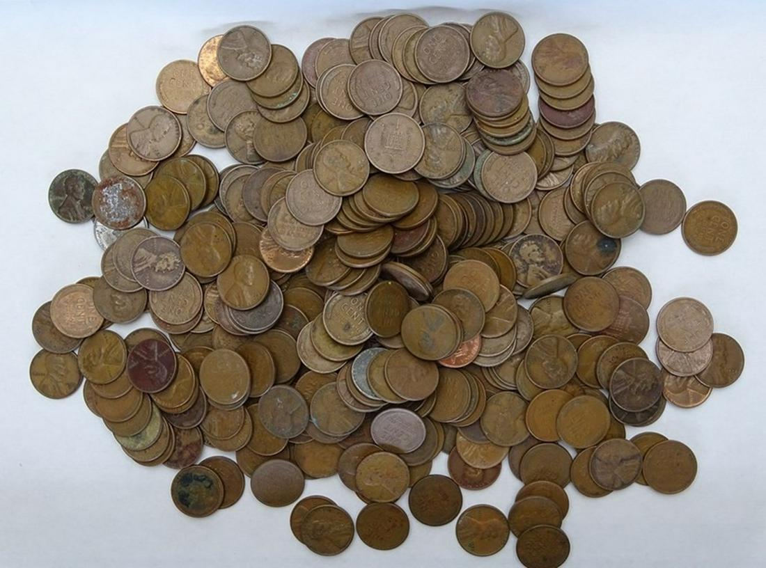 3 POUNDS UNSEARCHED WHEAT CENTS (1 of 1)