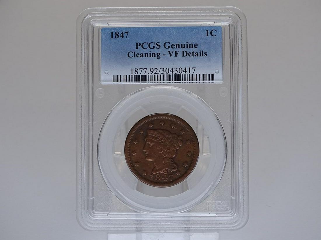 1847 U.S. LARGE COPPER CENT (1 of 2)