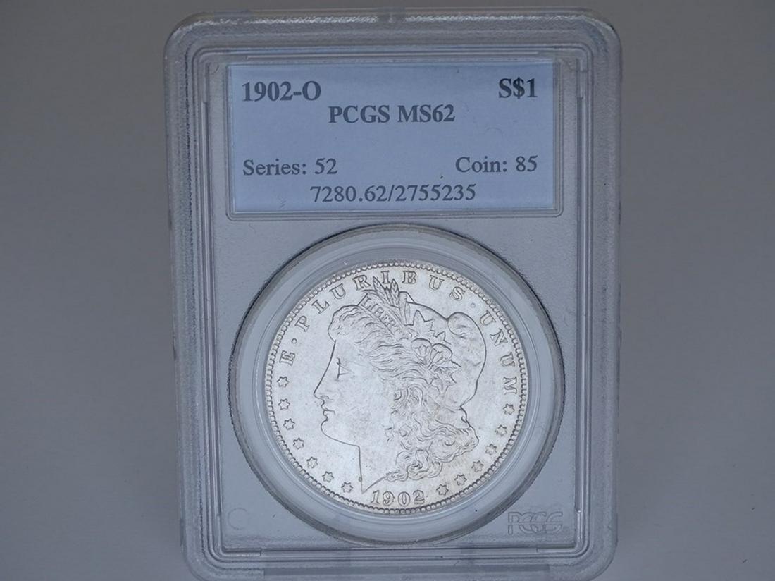 1902-O MORGAN SILVER DOLLAR (1 of 2)