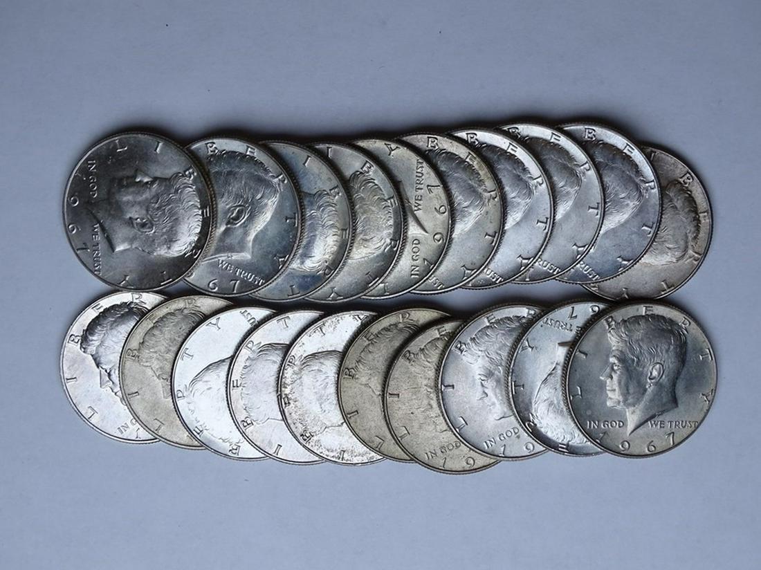 ROLL OF 40% KENNEDY HALF DOLLARS (1 of 1)