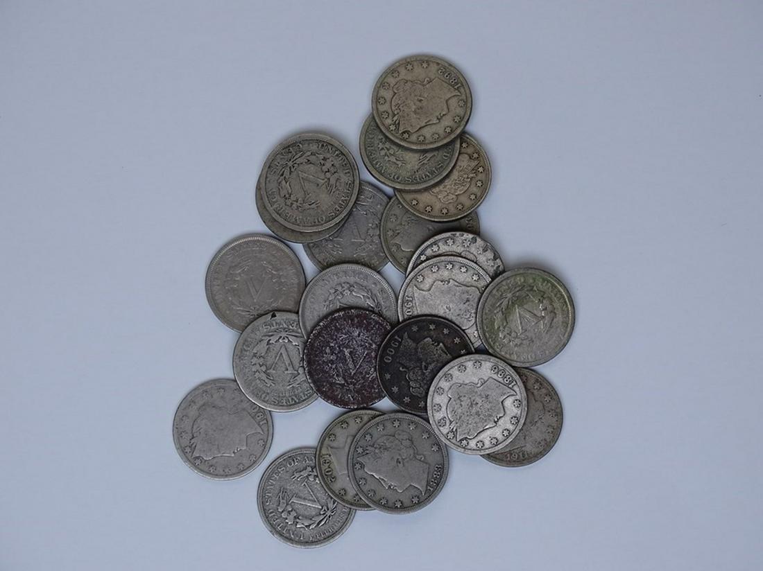 MIXED DATE LIBERTY V-NICKELS (1 of 1)