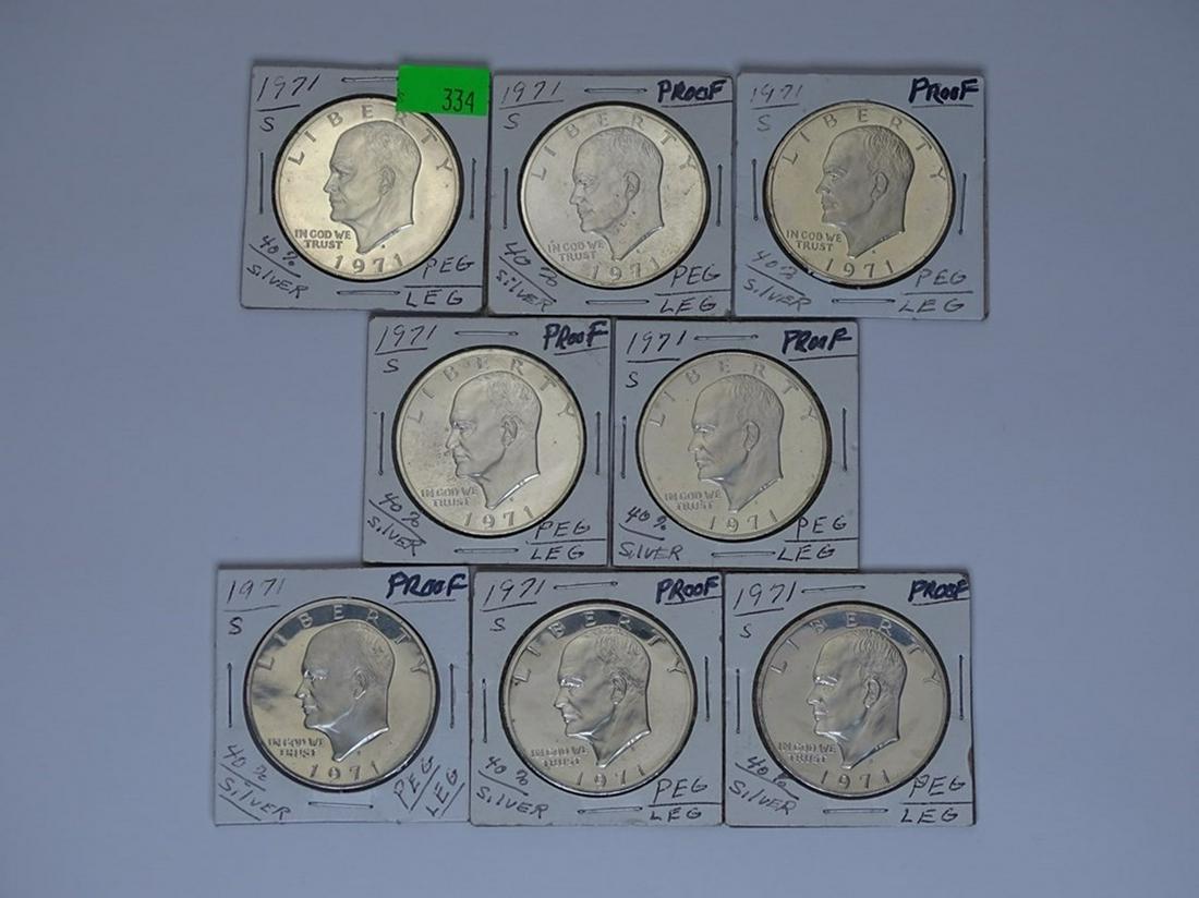 8 IKE SILVER DOLLARS (1 of 1)