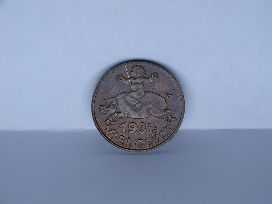 1937 WURST FABRIK FRANZ STOHR NAZI PARTY TOKEN: SEE TITLE