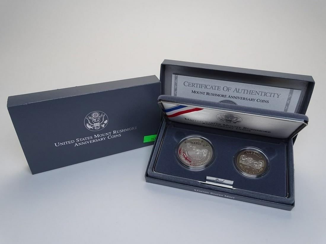 1991 MT. RUSHMORE TWO-COIN PROOF SET (1 of 1)