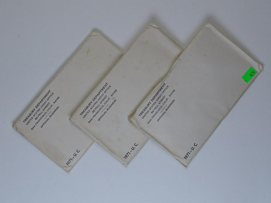 TRIO OF 1971 U.S. UNCIRCULATED SETS (1 of 1)