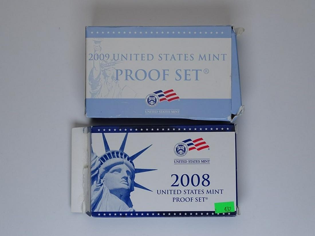 2008 & 2009 U.S. PROOF SETS (1 of 1)