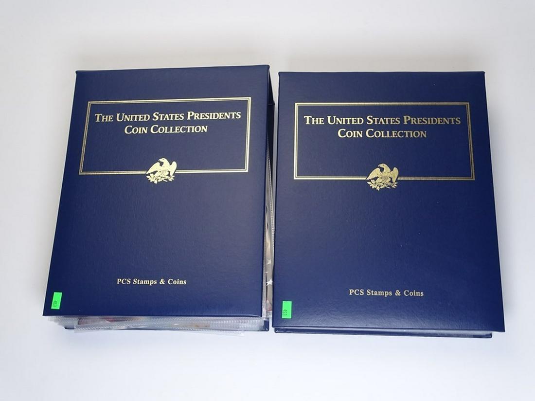TWO VOLUMES U.S. PRESIDENTS COIN ALBUMS (1 of 2)