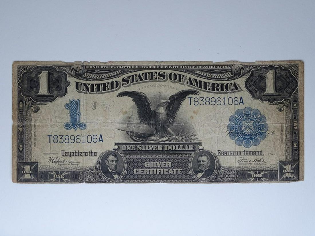 1899 U.S. $ SILVER CERTIFICATE - BLACK EAGLE (1 of 2)