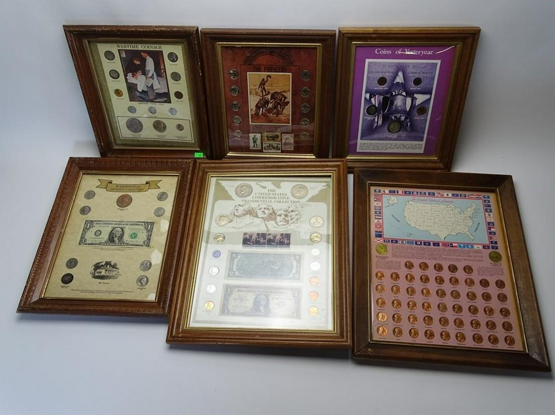 COLLECTION OF FRAMED COINAGE (1 of 1)
