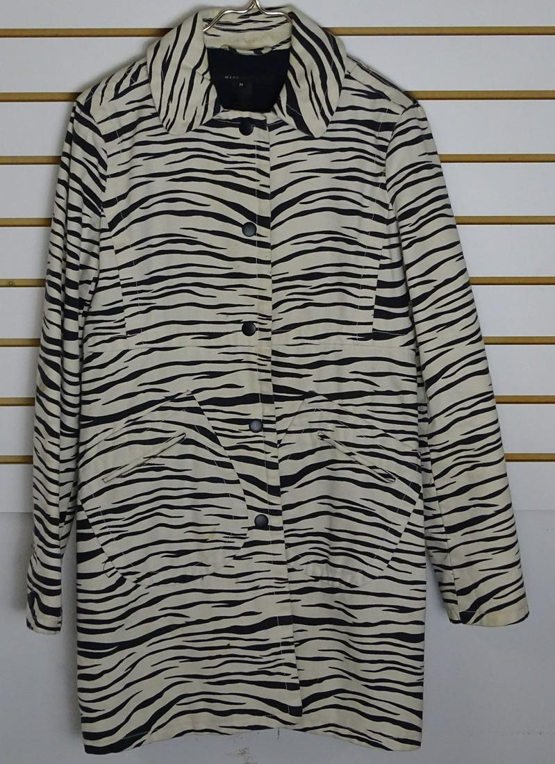 MARC JACOBS ZEBRA PRINT CANVAS JACKET: NEEDS CLEANING, SIZE M