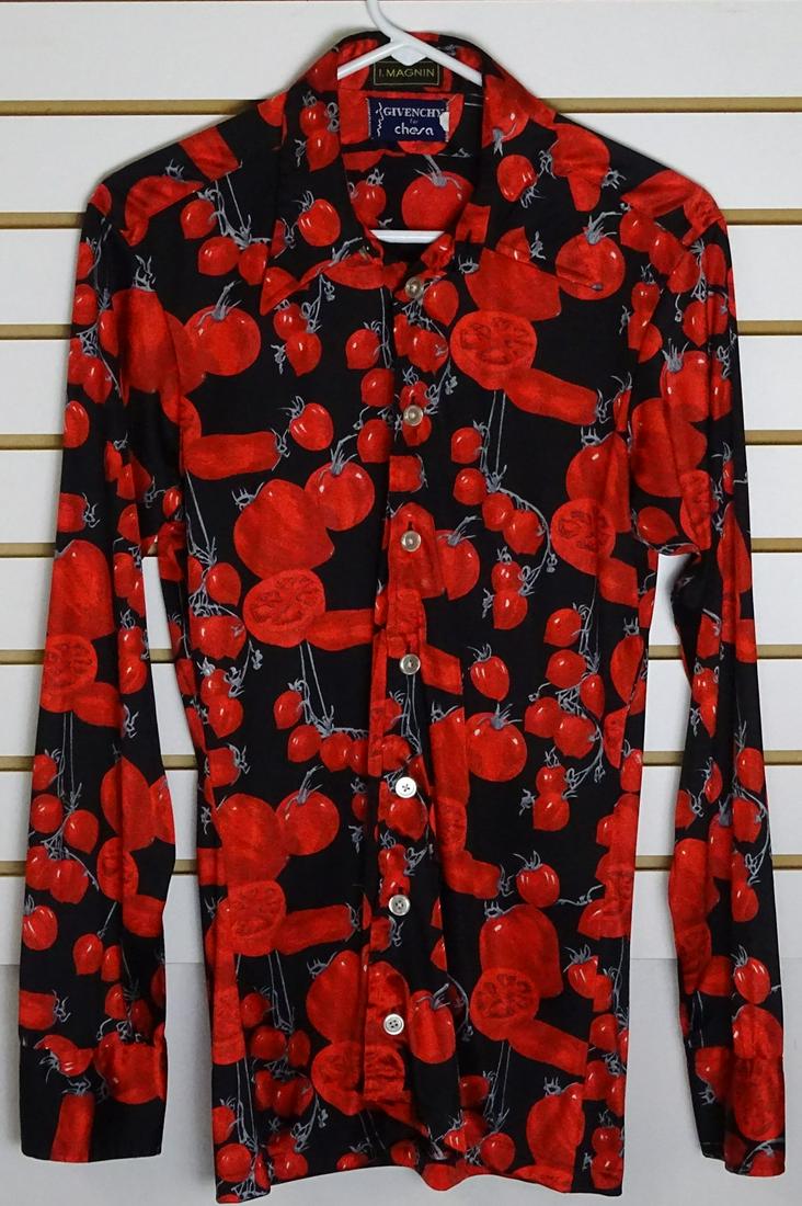 GIVENCHY FOR CHESA MEN'S SHIRT: POLYESTER, SIZE M