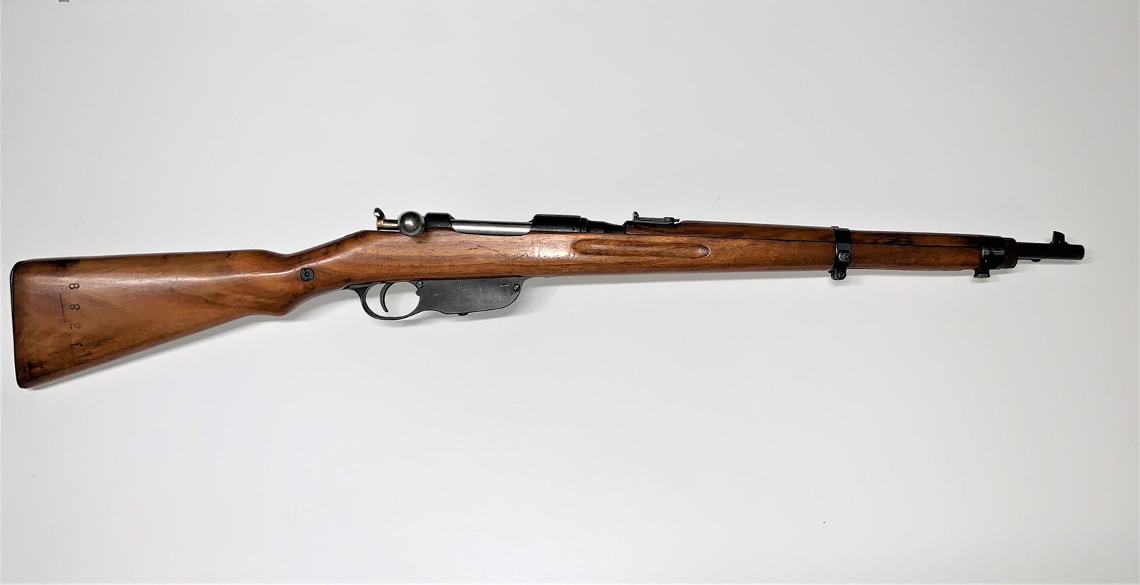 STEYR M95 WWI RIFLE - AUSTRIAN BUDAPEST: 8X56R. BOLT ACTION, NUMBERS MATCHING, INCLUDING STOCK. SERIAL 8821. MUST SHIP TO FFL OR C & R LIC. HOLDER. NO SHIPPING TO CALIFORNIA.