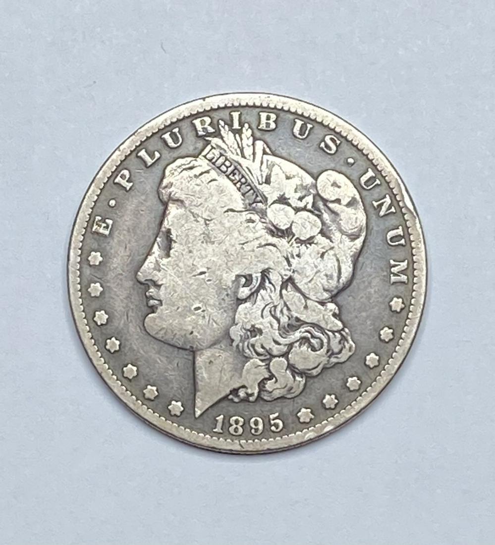 1895-O MORGAN SILVER DOLLAR: BETTER DATE DOLLAR, VG