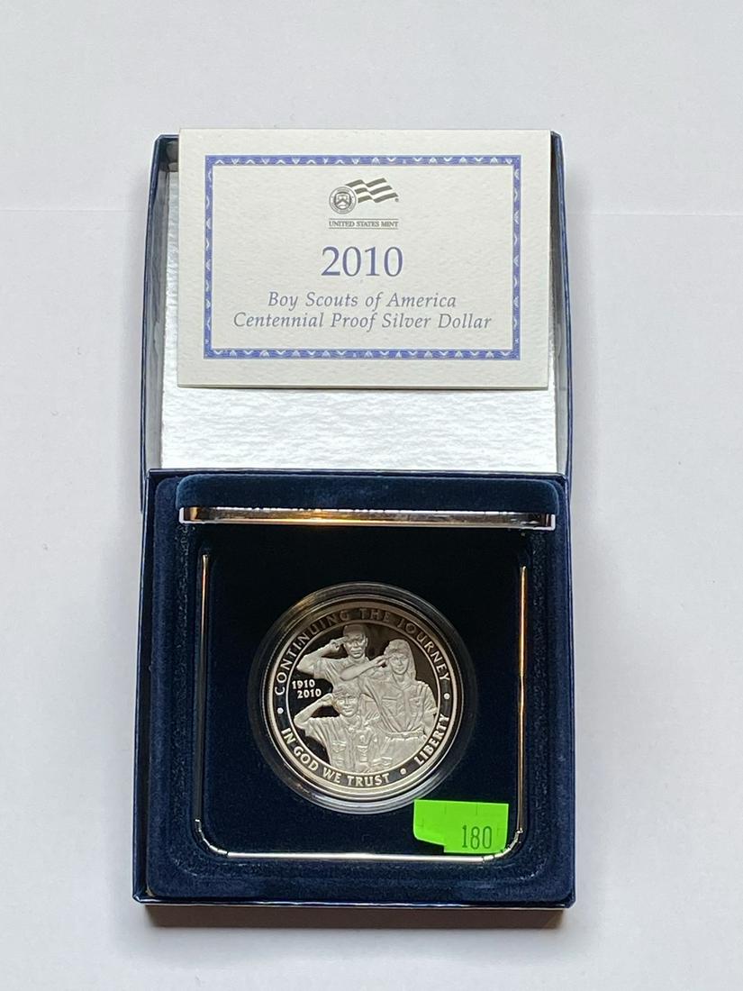 2010 BOY SCOUTS OF AMERICAN SILVER DOLLAR: IN PROOF, OGP