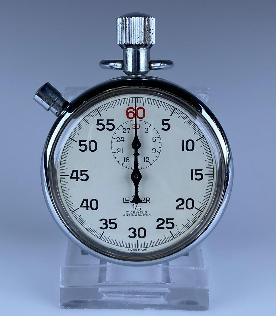 LEJOUR 1/5 STOPWATCH: WORKING. SWISS MADE, 7 JEWEL, ANTI-MAGNETIC