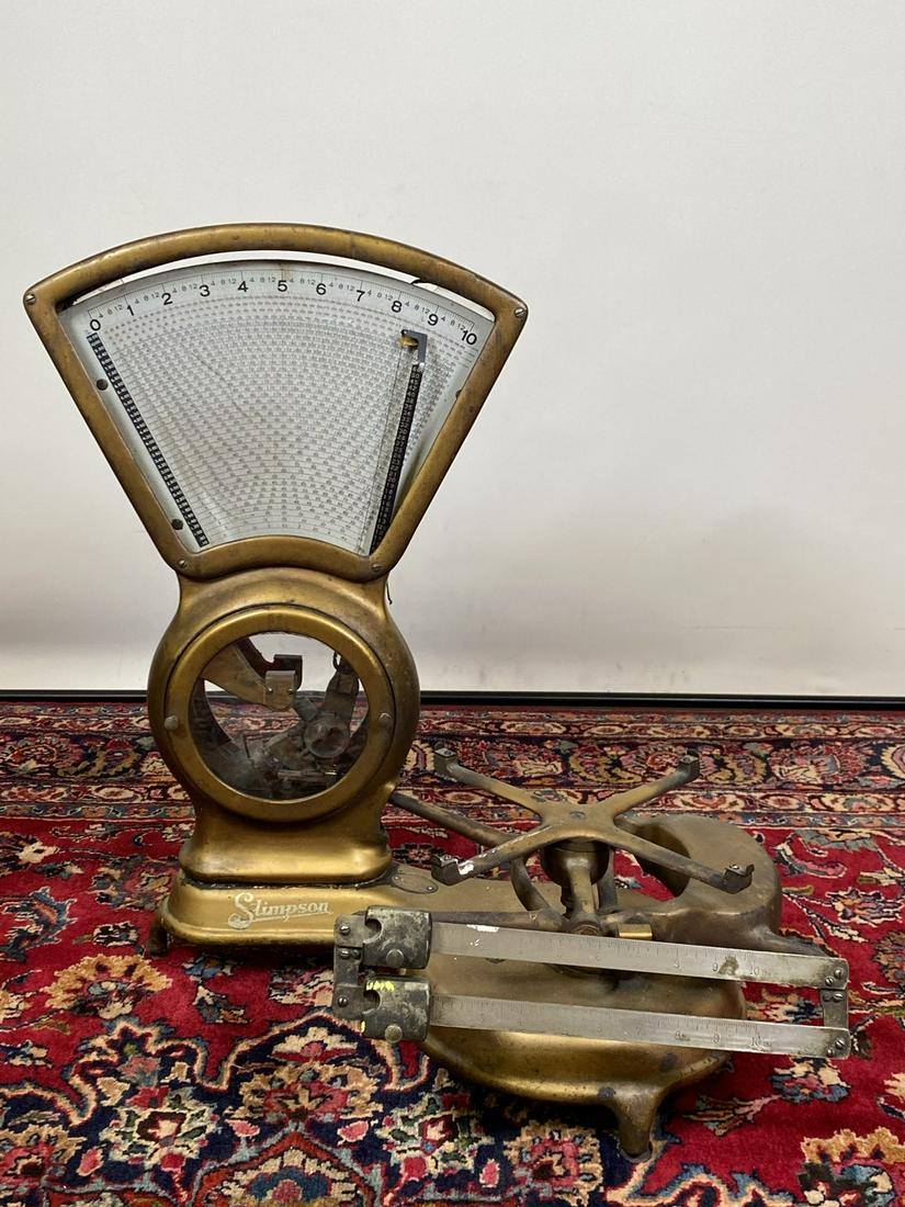 STIMPSON SCALE: DISPLAY ONLY, NON-FUNCTIONING. 27.5"H