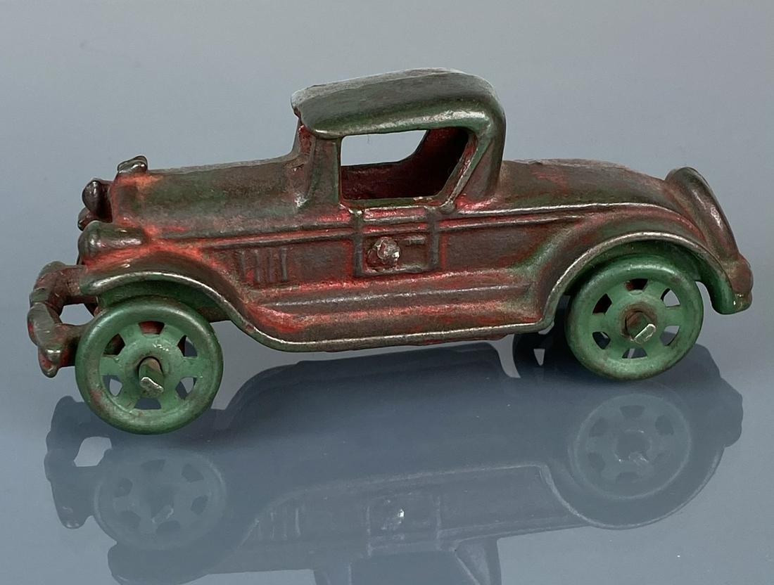 AC WILLIAMS CAST IRON 3-WINDOW COUPE: 5"X2"X2"