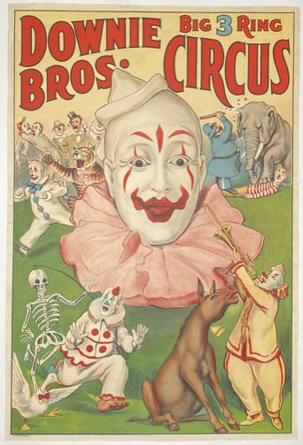 DOWNIE BROS. BIG 3-RING CIRCUS POSTER (1 of 1)