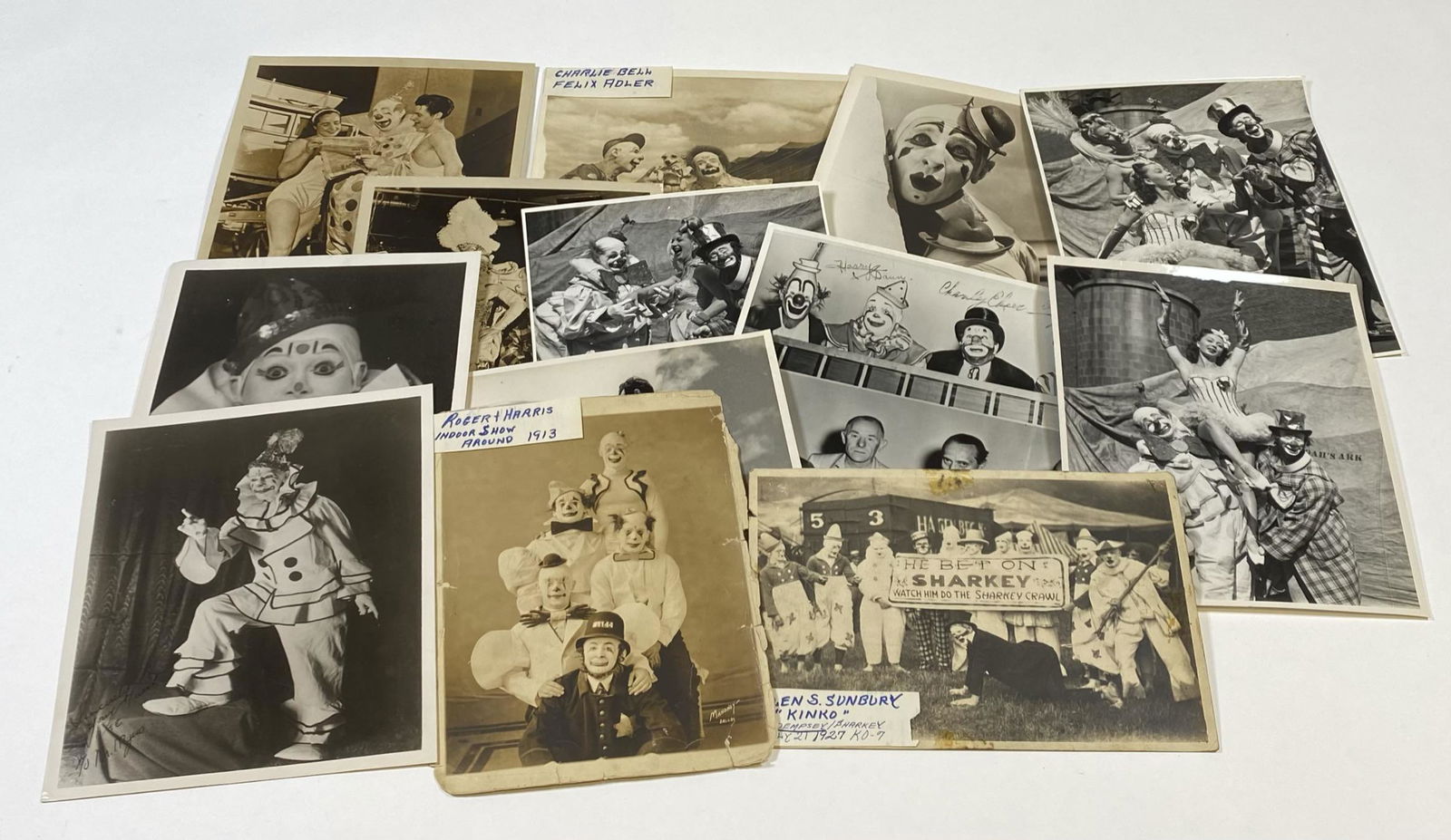 COLLECTION OF CIRCUS CLOWN PHOTOGRAPHS (1 of 1)