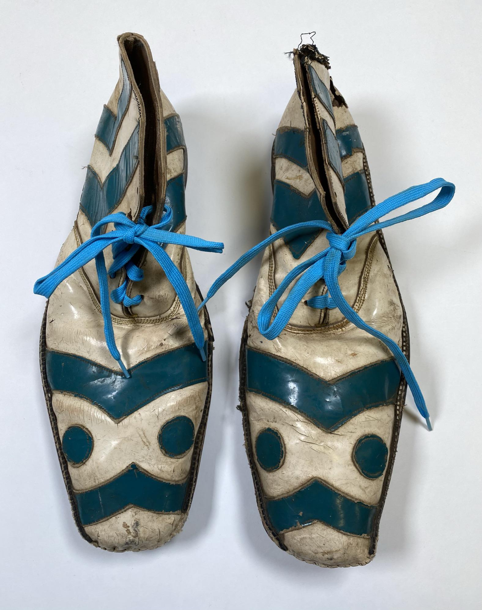 PAIR OF MEXICAN CLOWN SHOES: CHUCK SIDLOW COLLECTION