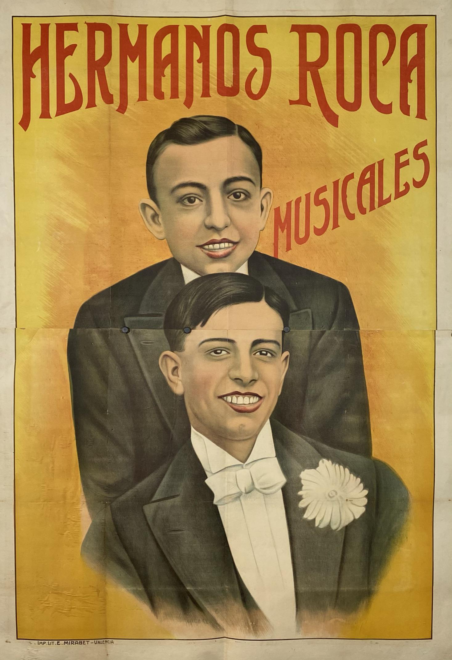 HERMANOS ROCA MUSICALES LITHOGRAPH POSTER (1 of 1)