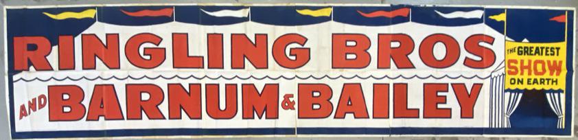 1944 RINGLING BROS. & BARNUM & BAILEY BANNER (1 of 3)