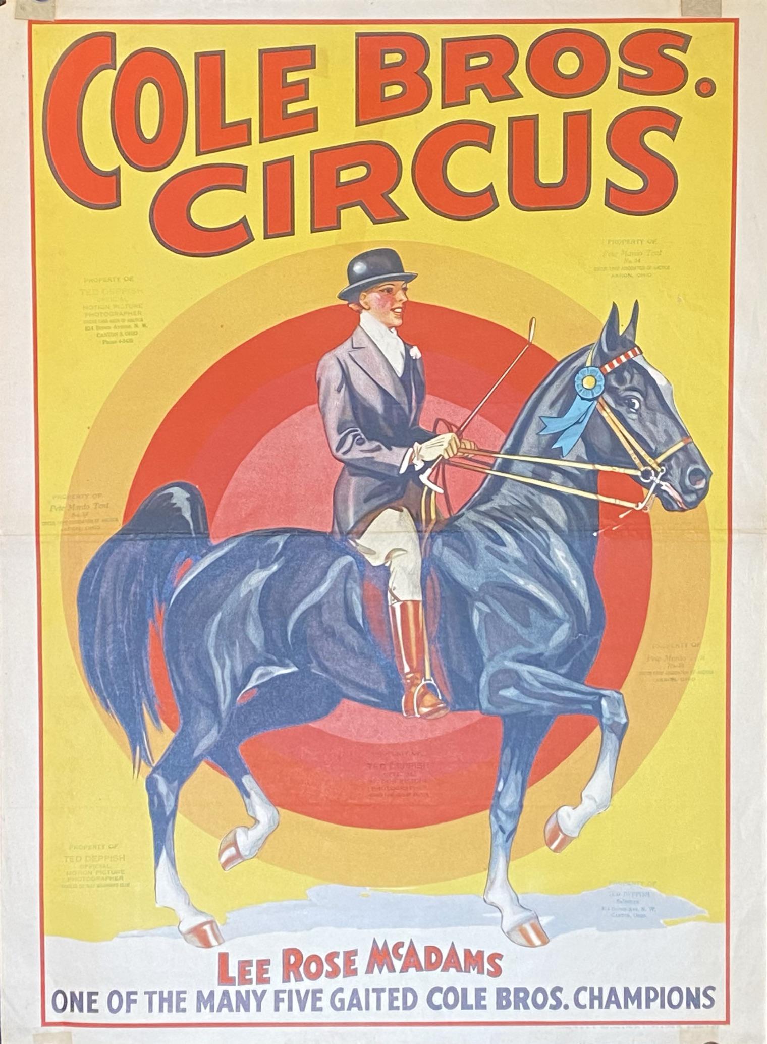 COLE BROS. CIRCUS POSTER (1 of 1)