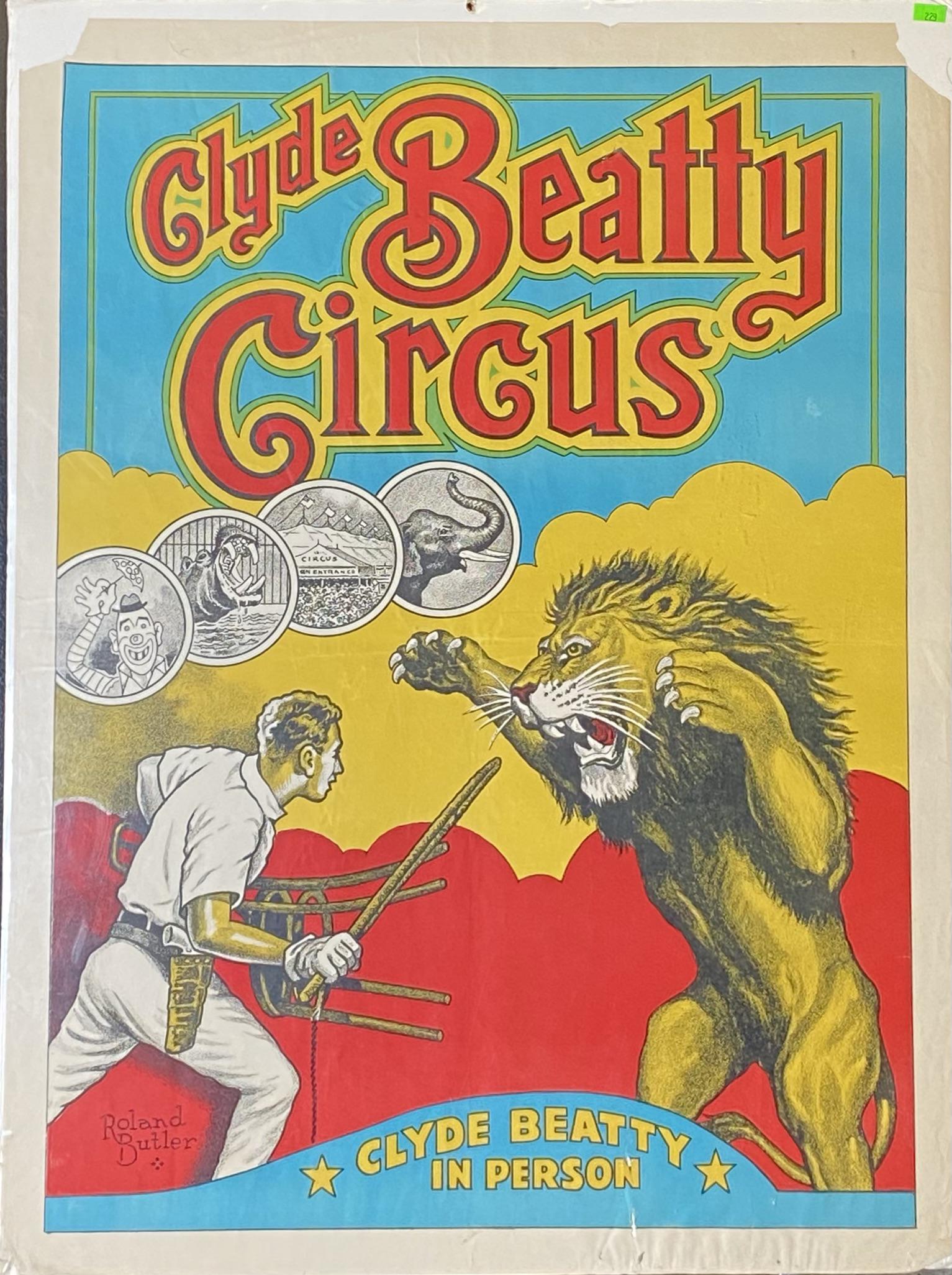 CLYDE BEATTY CIRCUS POSTER (1 of 1)
