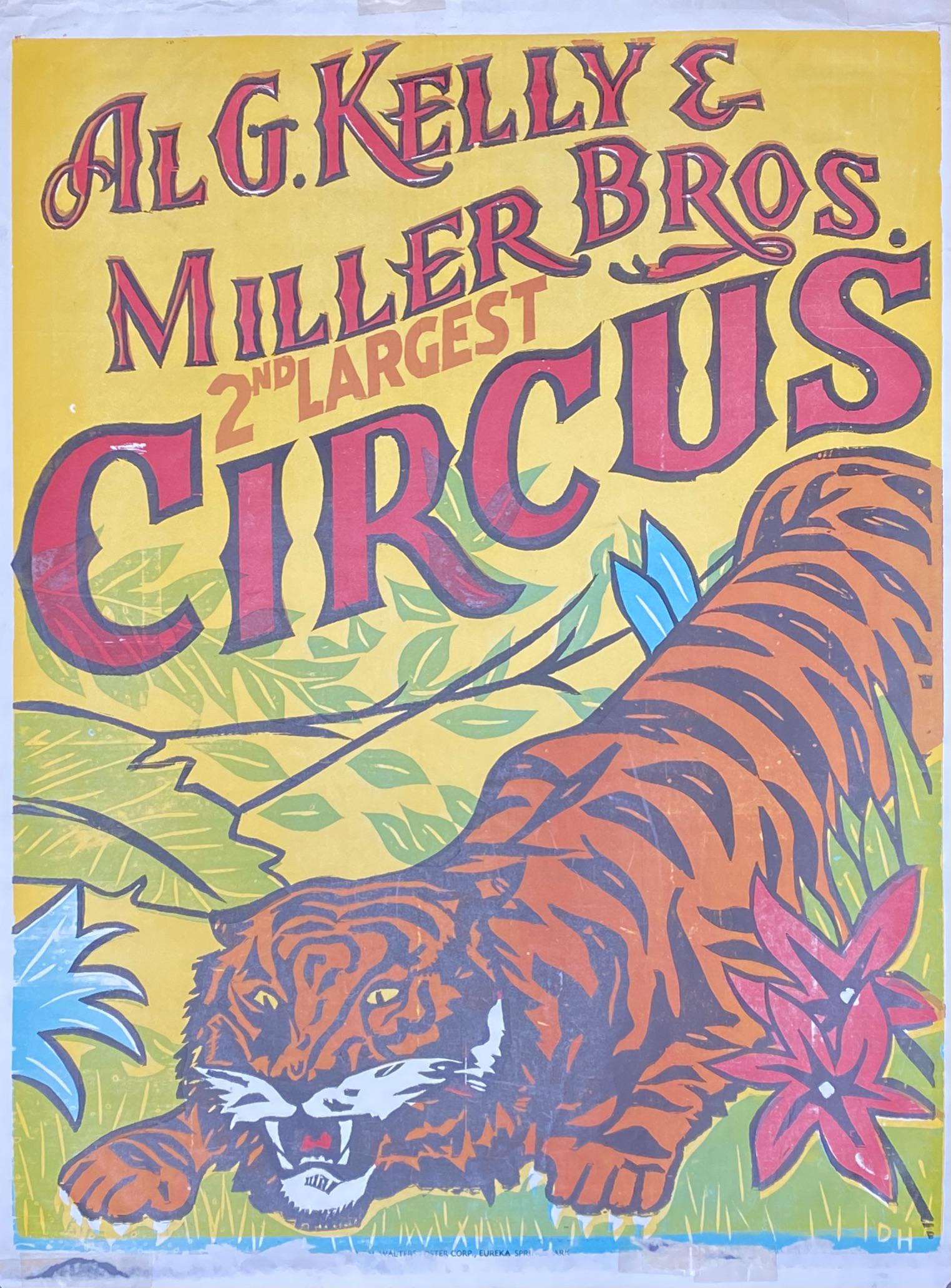 AL G. KELLY & MILLER BROS. CIRCUS POSTER (1 of 1)