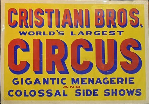 CRISTIANI BROS. CIRCUS TITLE POSTER (1 of 1)